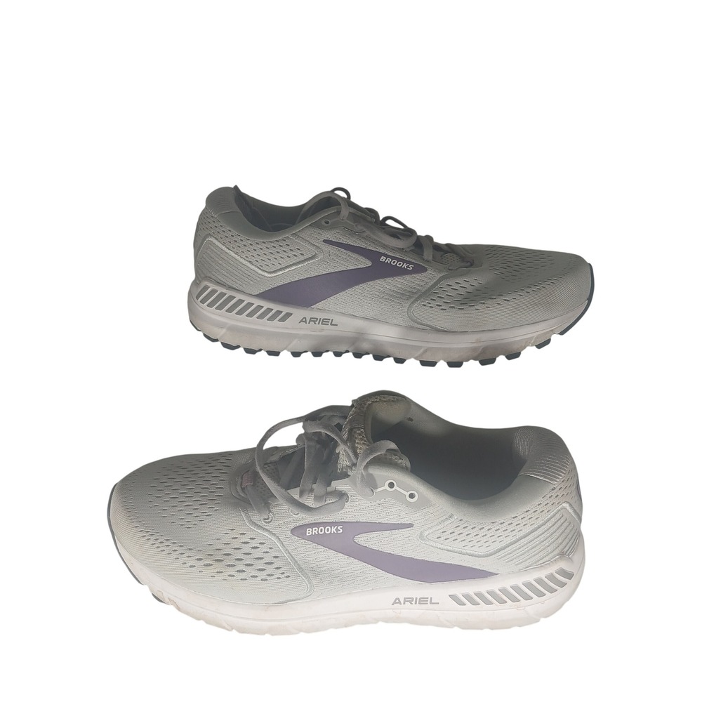 Brooks Ariel 20 Womens Running Shoes Light‎ Grey Purple Size 11.5 Medium